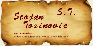 Stojan Tošinović vizit kartica